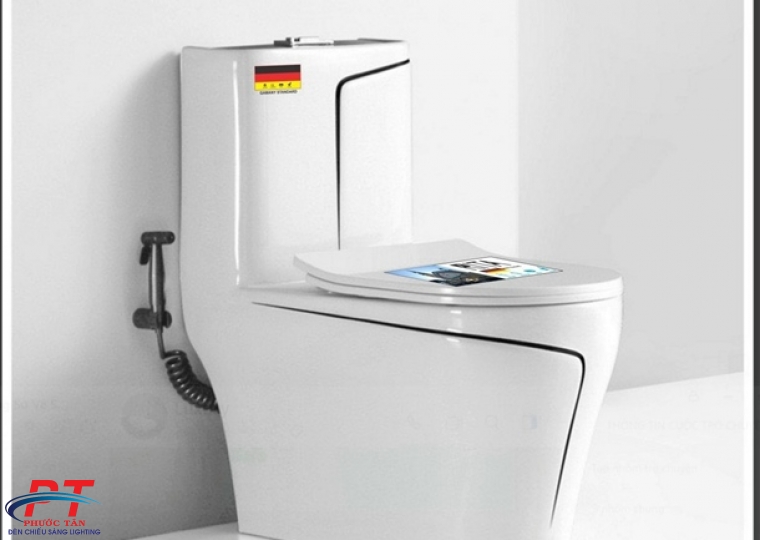 Bồn cầu trắng chỉ đen BC8030