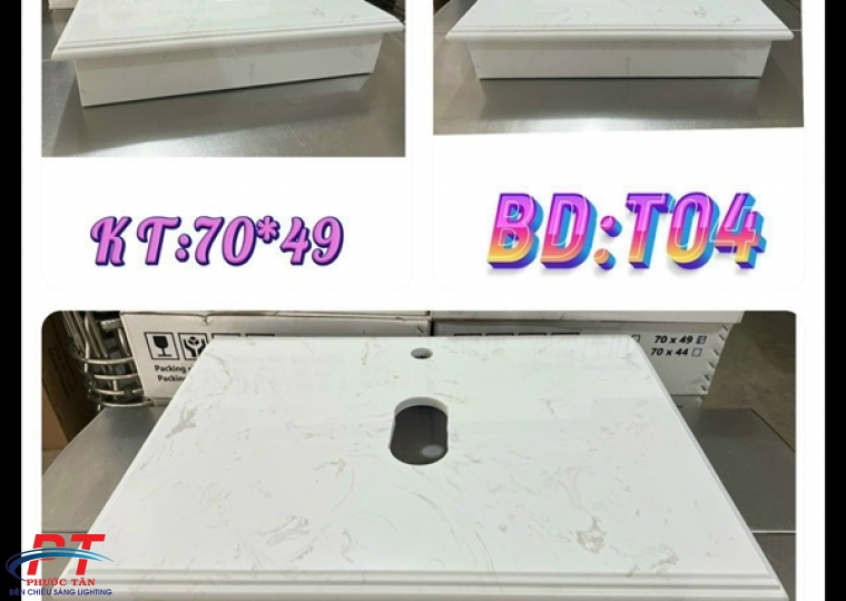 Bàn đá trắng BD-T04 soi chỉ -70x49