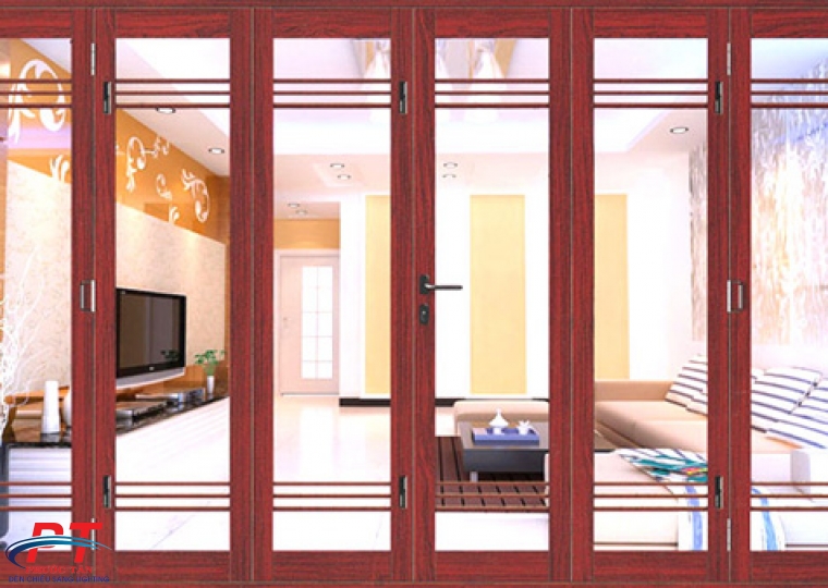 Cửa Nhôm Xingfa Quảng Đông màu vân Gỗ